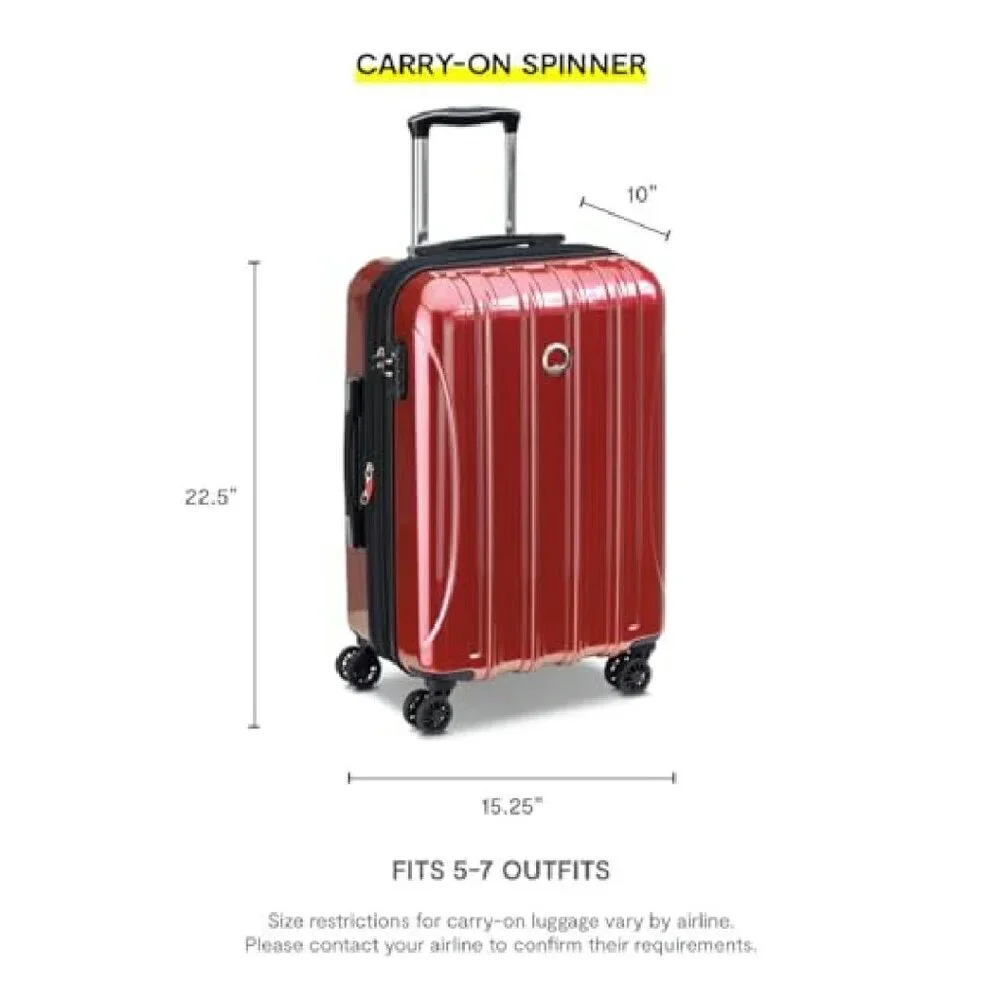 21-Inch Hardside Carry-On Luggage with Spinner Wheels & TSA Lock